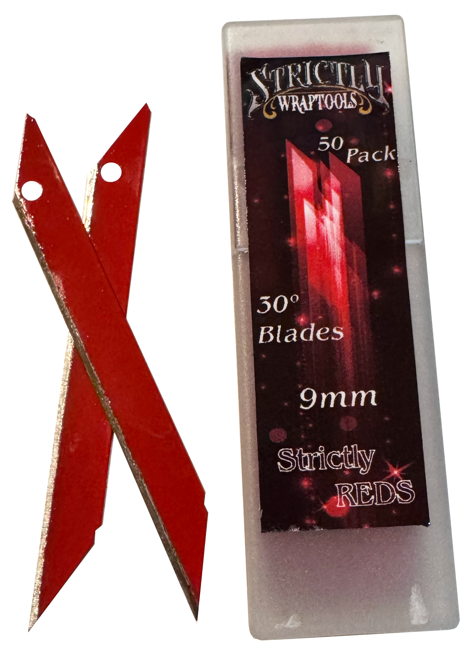 30º 9mm 50pk Red Coated Replacement Blades