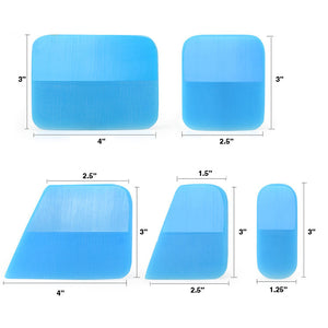 5 Piece Blue Strictly PPF Squeegees