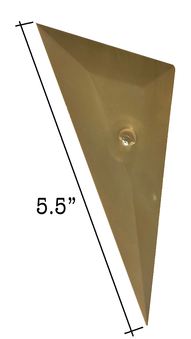 Gold Triangular Hard Squeegee