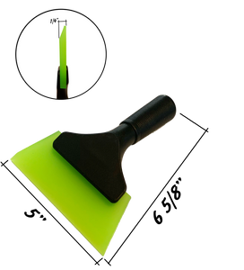 Green Squeegee with Plastic Handle